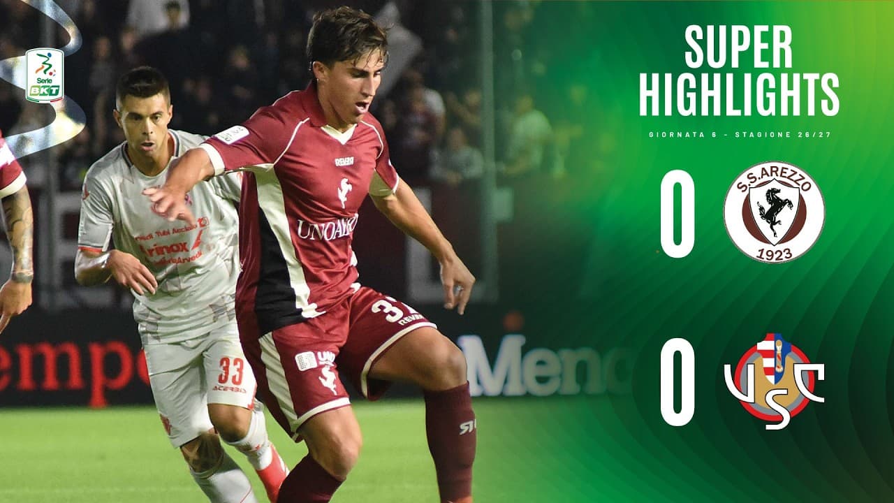Arezzo-Cremonese 0-0 | SUPER HIGHLIGHTS | Serie BKT thumbnail