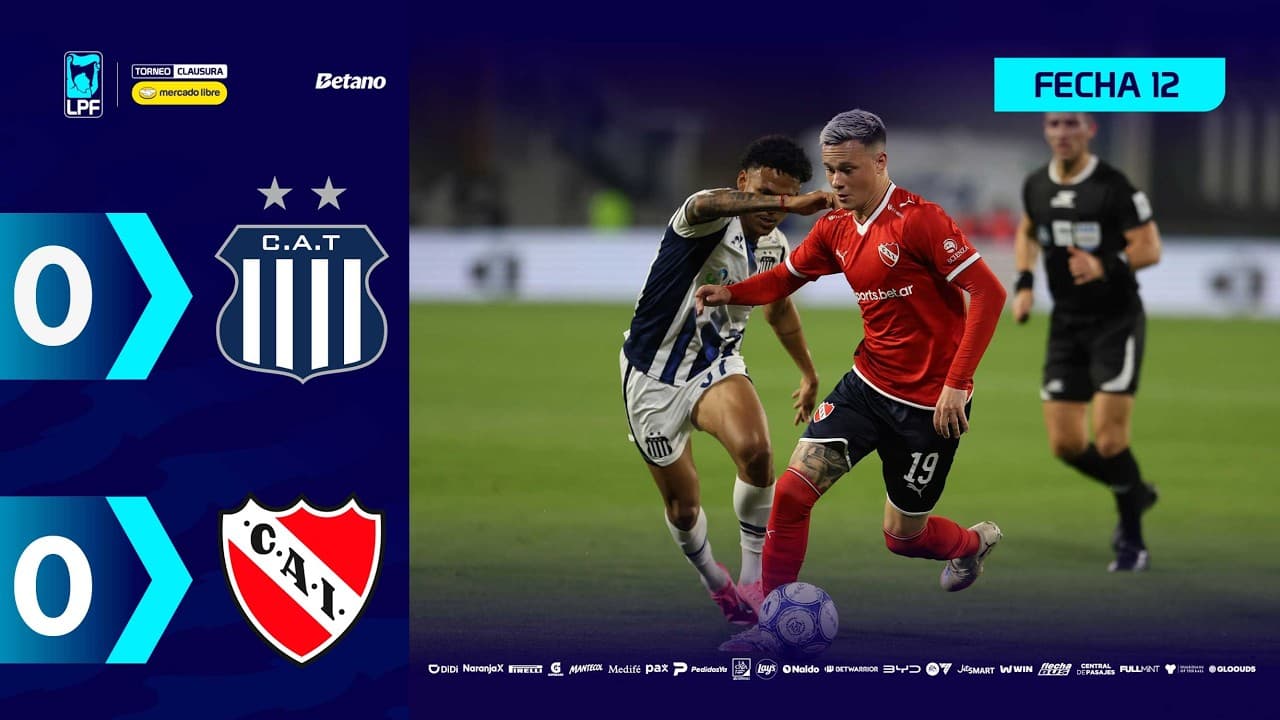 TALLERES 0 - 0 INDEPENDIENTE | Resumen del partido | #TorneoMercadoLibre Clausura 2026 🏆 thumbnail