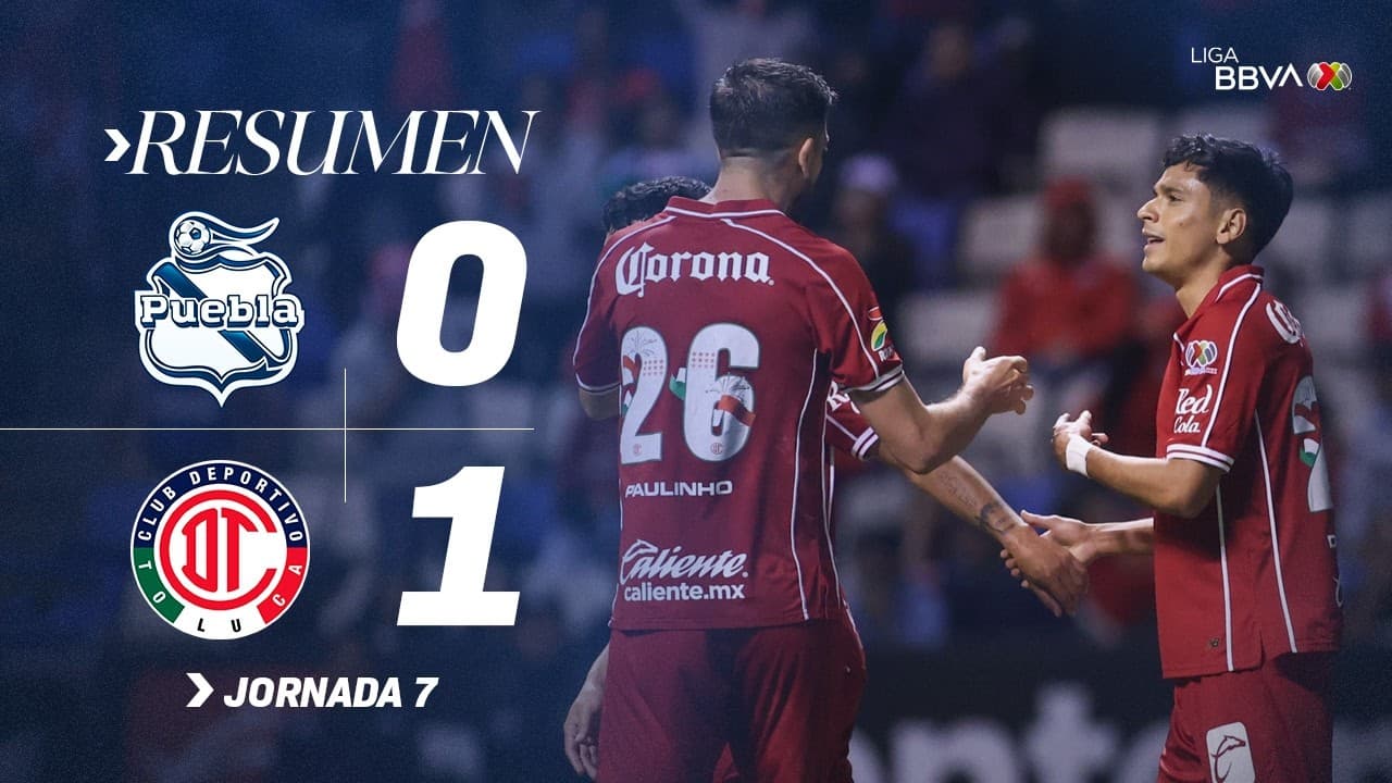 PUEBLA 0-1 TOLUCA J7 AP26 | ¡Los Diablos ganan y suben al liderato! thumbnail
