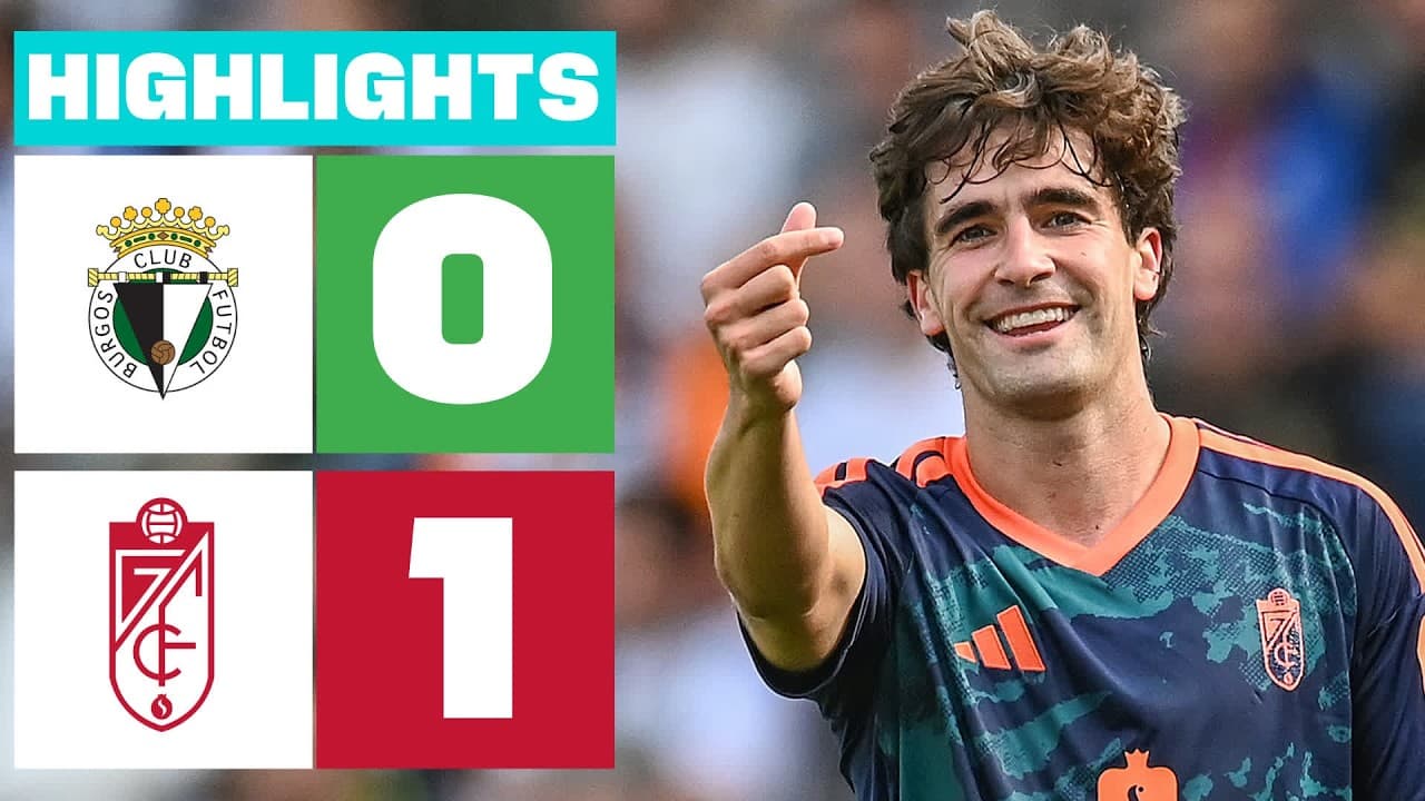 BURGOS CF 0 - 1 GRANADA CF | RESUMEN LALIGA HYPERMOTION thumbnail
