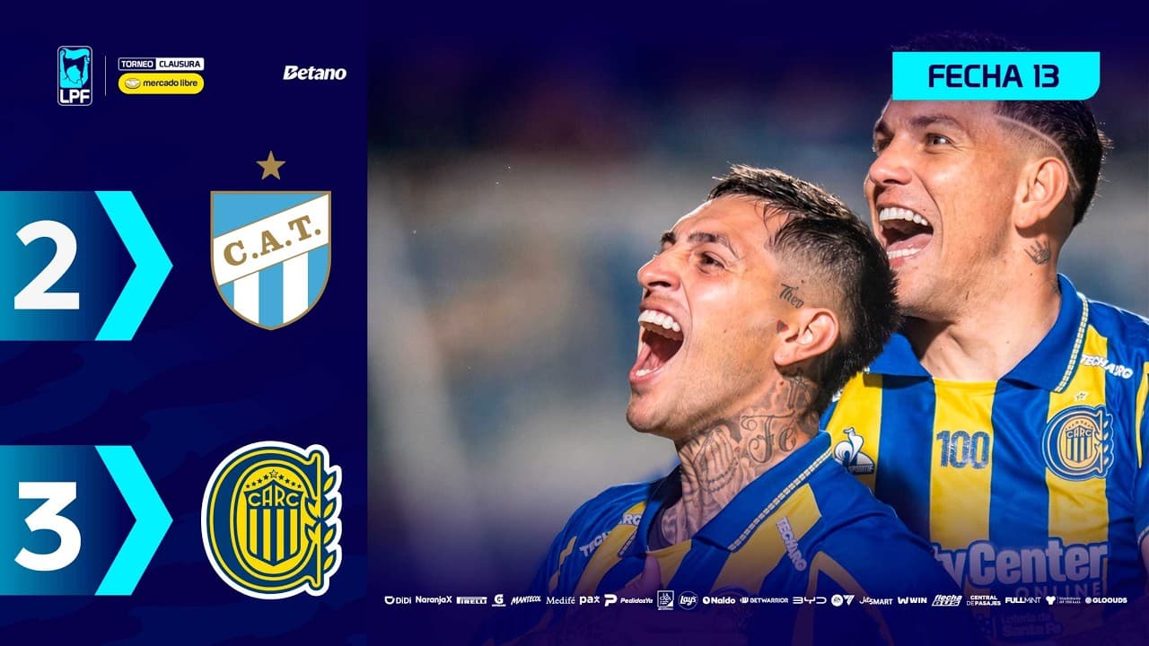 ATLÉTICO TUCUMÁN 2 - 3 ROSARIO CENTRAL | Resumen del partido | #TorneoMercadoLibre Clausura 2026 🏆 thumbnail