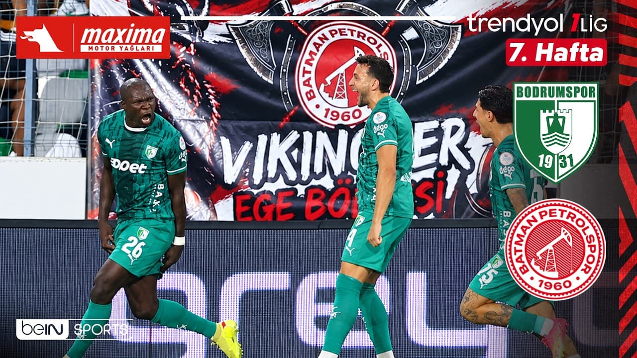 Bodrum FK - Batman Petrolspor | 7. Hafta Maç ÖZETİ | Trendyol 1. Lig - 2026/27 thumbnail