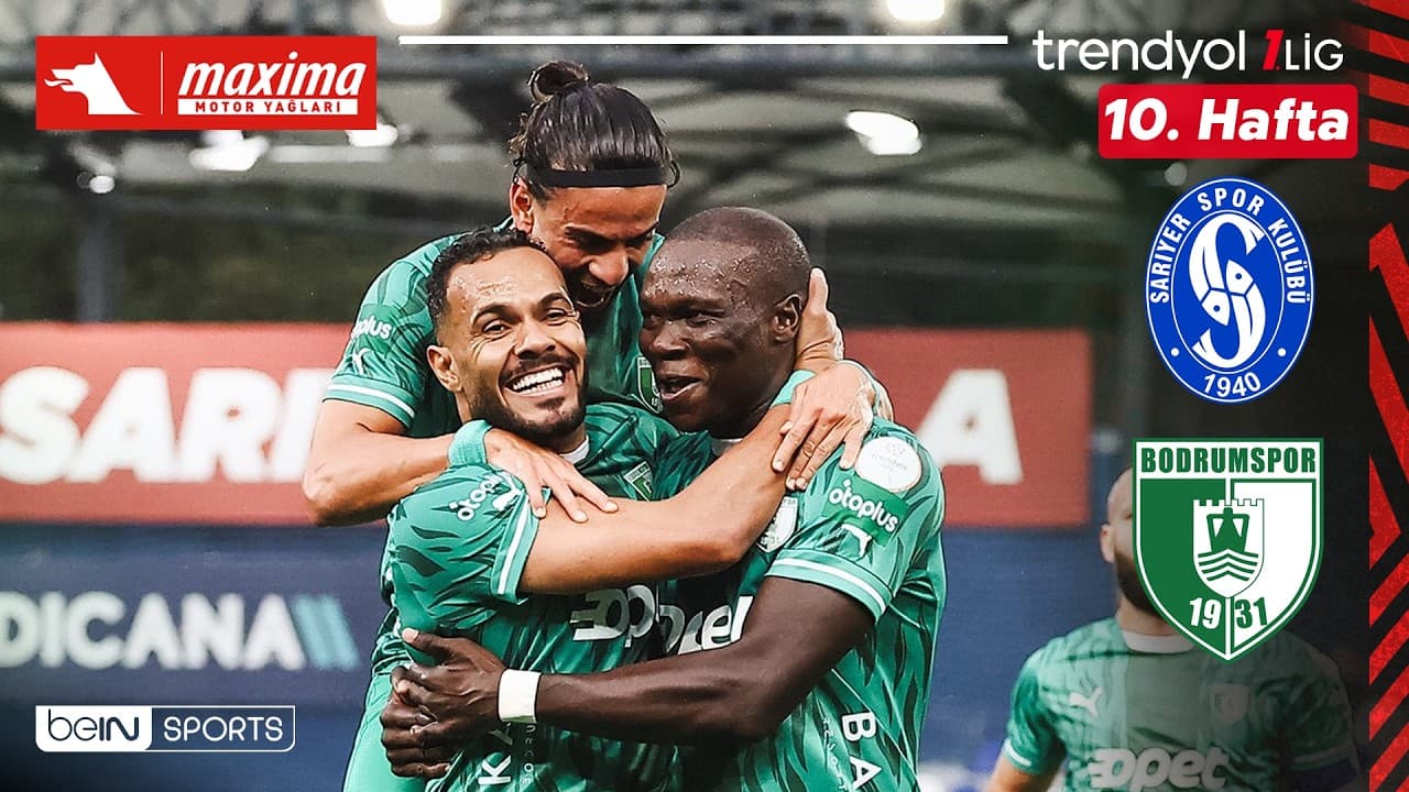 Sarıyer - Bodrum FK | 10. Hafta Maç ÖZETİ | Trendyol 1. Lig - 2026/27 thumbnail