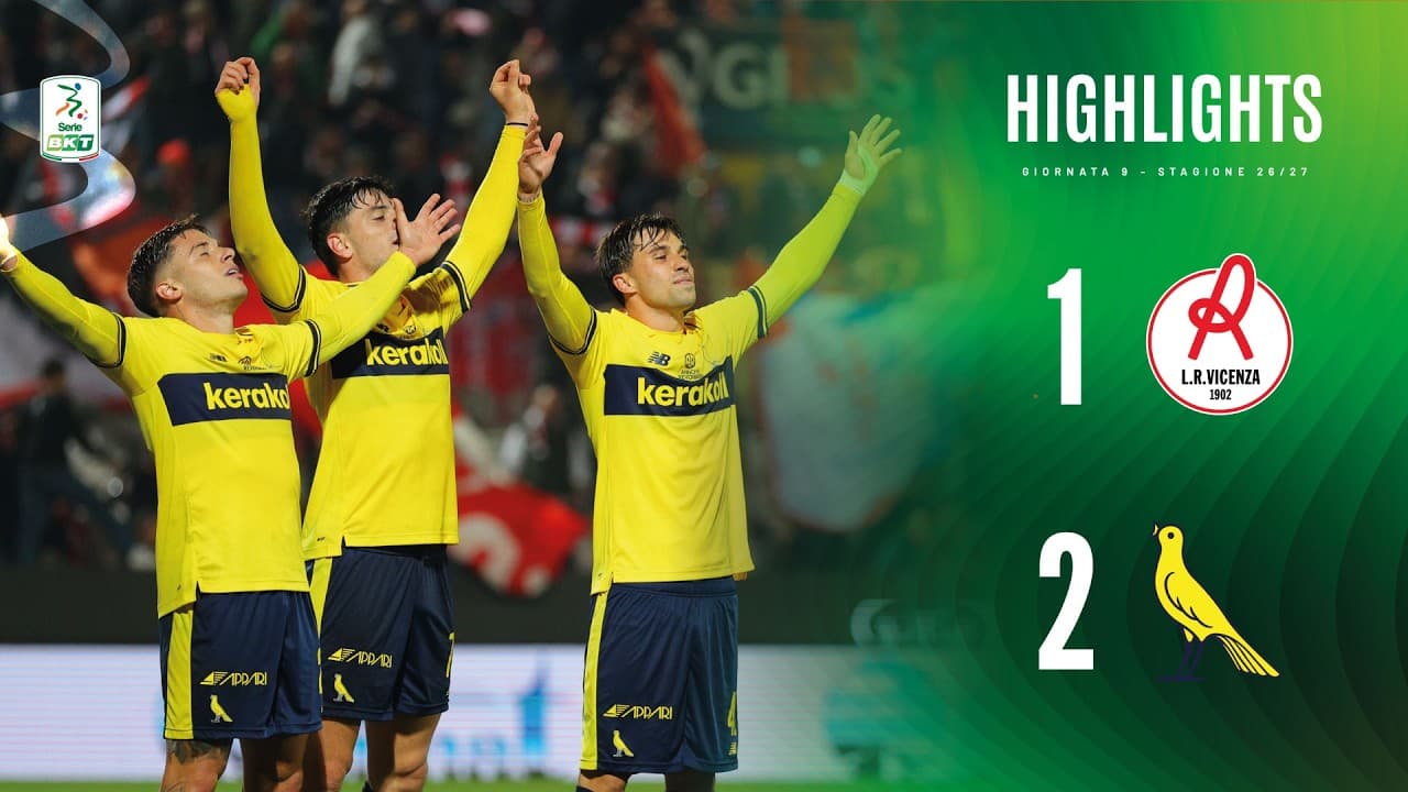 Vicenza-Modena 1-2 | HIGHLIGHTS | Serie BKT thumbnail