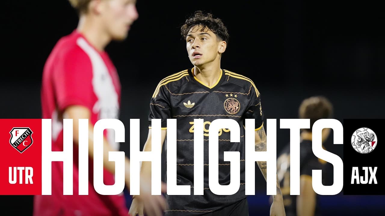 Highlights Jong FC Utrecht - Jong Ajax | Keuken Kampioen Divisie thumbnail