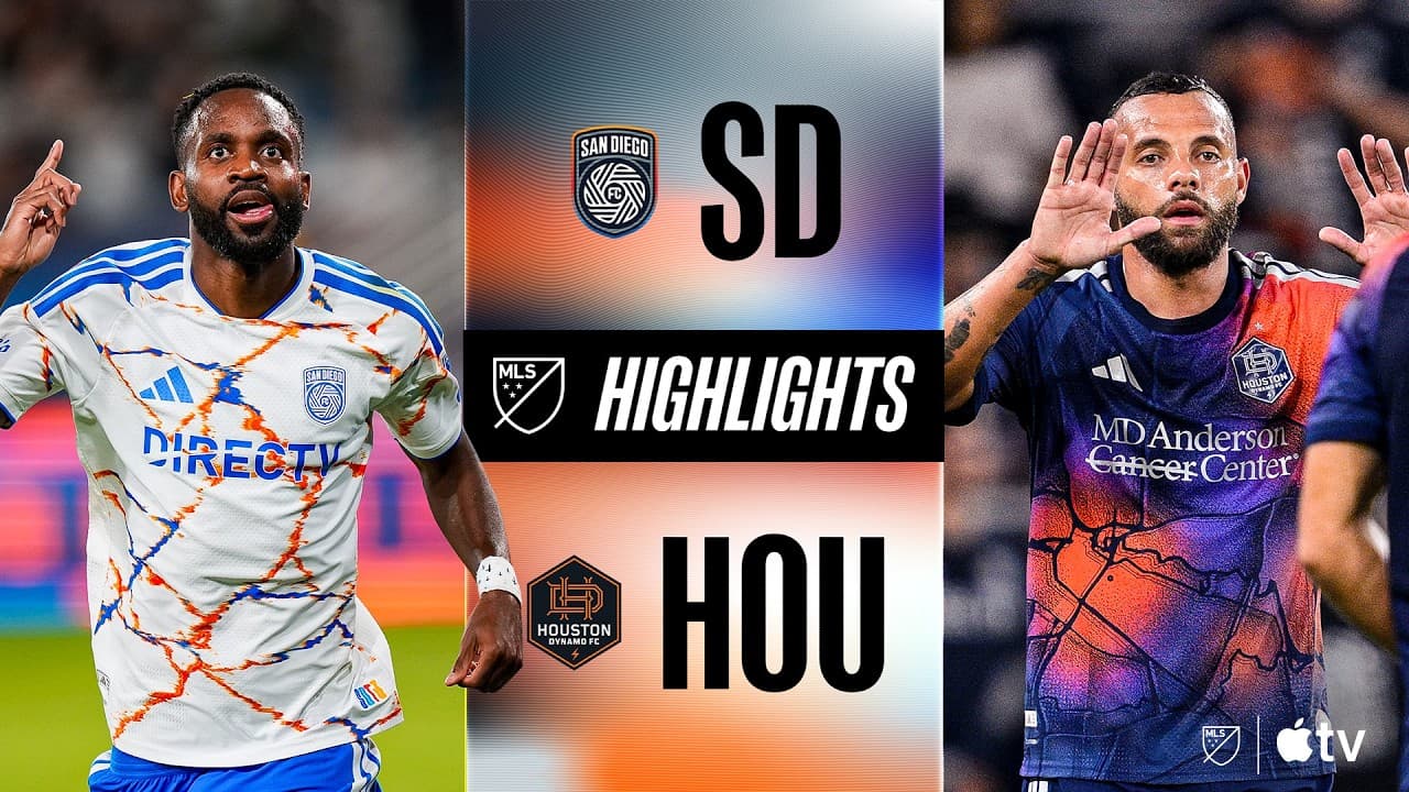 San Diego FC vs. Houston Dynamo FC | Full Match Highlights | WILD 5-GOAL FIRST HALF! thumbnail