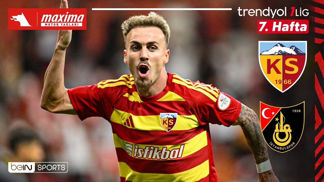Kayserispor - İstanbulspor | 7. Hafta Maç ÖZETİ | Trendyol 1. Lig - 2026/27 thumbnail