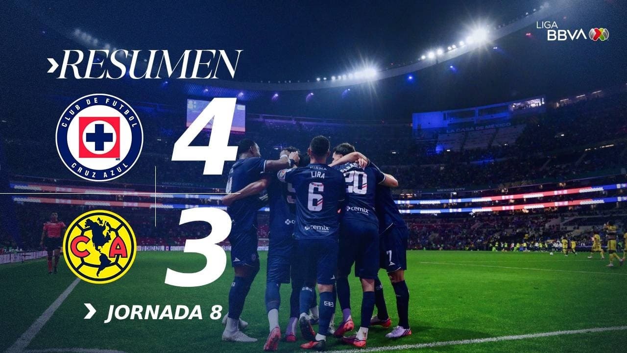 CRUZ AZUL 4-3 AMÉRICA | Partidazo y la Máquina se queda con los 3 puntos | J8 AP26 thumbnail