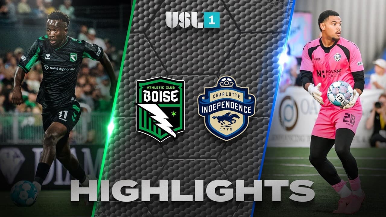 09.16.2026 | Athletic Club Boise vs. Charlotte Independence - USL League One Game Highlights thumbnail