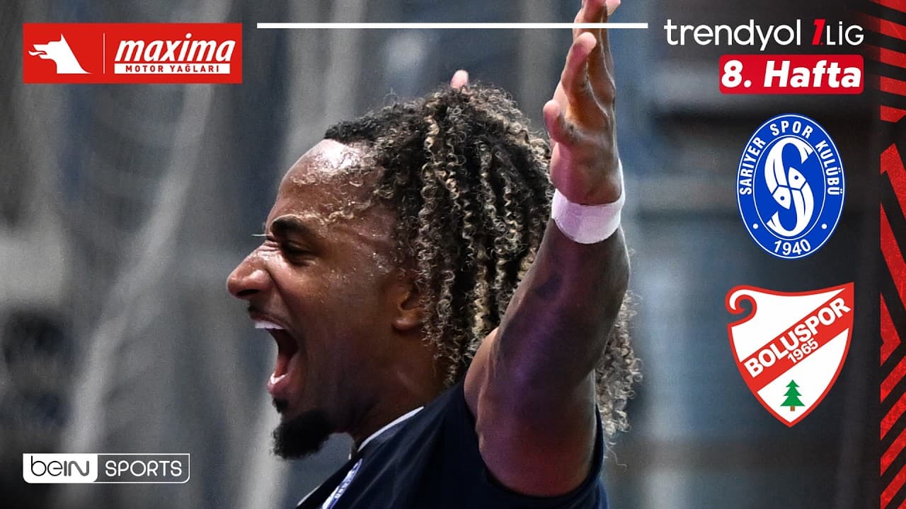 Sarıyer - Boluspor | 8. Hafta Maç ÖZETİ | Trendyol 1. Lig - 2026/27 thumbnail