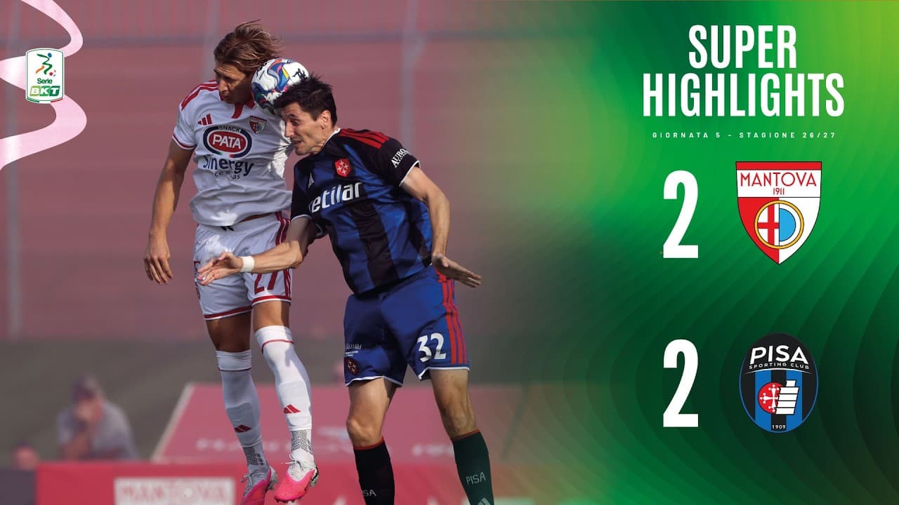 Mantova - Pisa 2-2 | SUPER HIGHLIGHTS thumbnail