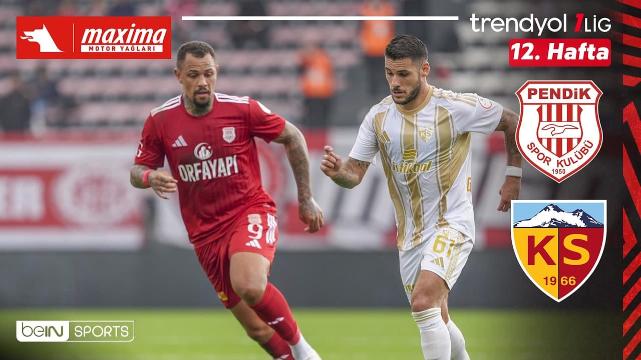 Pendikspor - Kayserispor | 12. Hafta Maç ÖZETİ | Trendyol 1. Lig - 2026/27 thumbnail