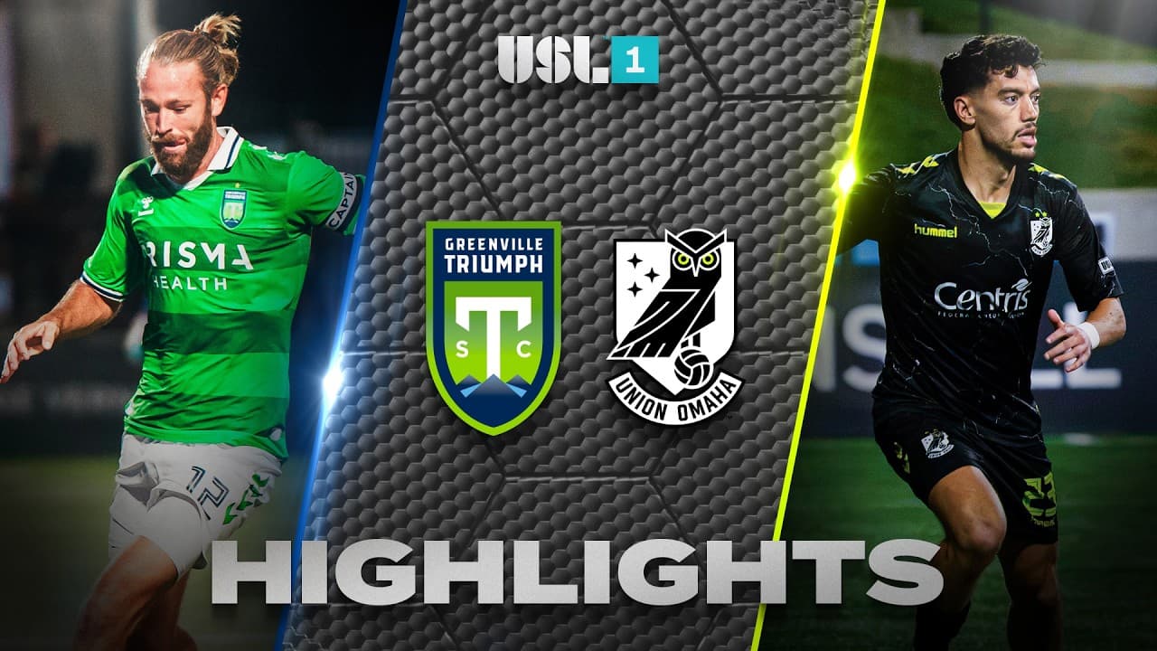 9.26.2026 | Greenville Triumph SC vs. Union Omaha - USL League One Game Highlights thumbnail