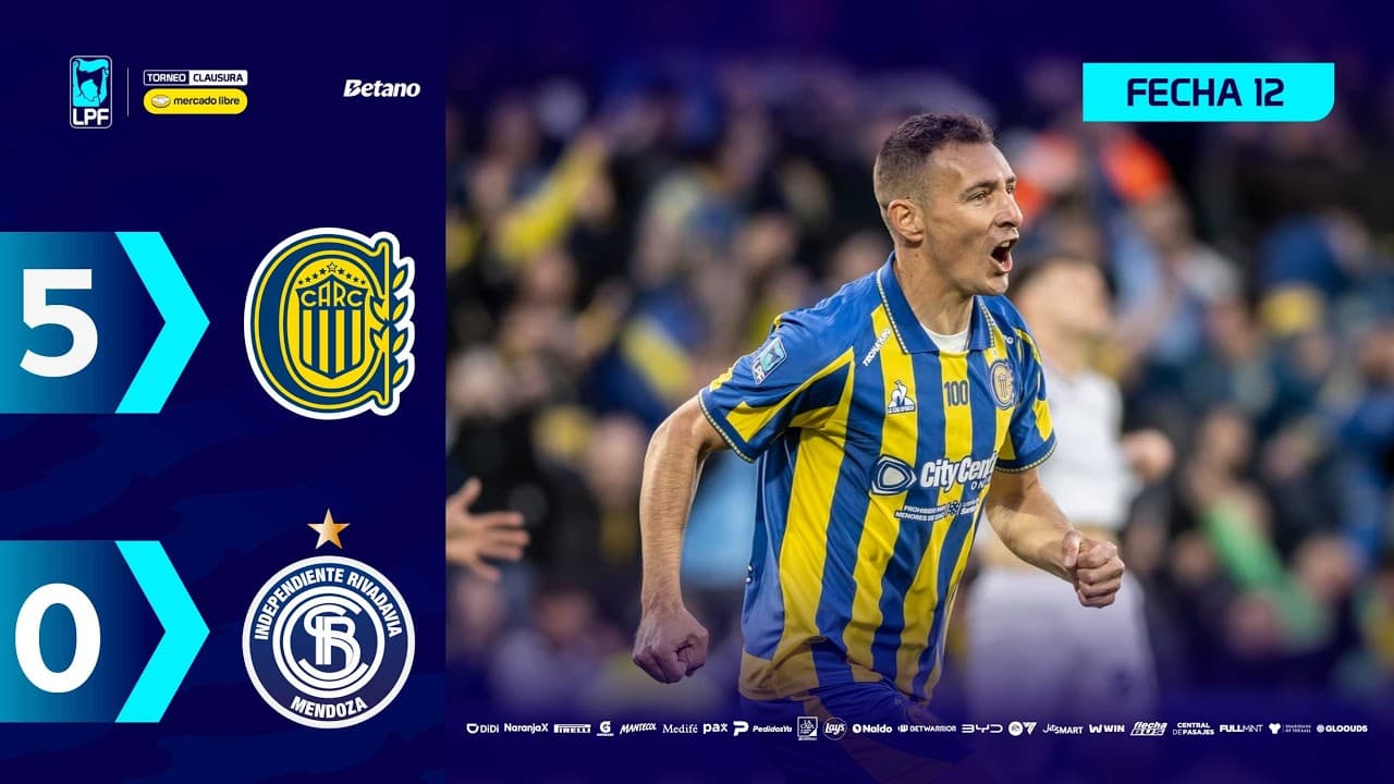 ROSARIO CENTRAL 5 - 0 INDEPENDIENTE RIV. | Resumen del partido | #TorneoMercadoLibre Clausura 2026 🏆 thumbnail
