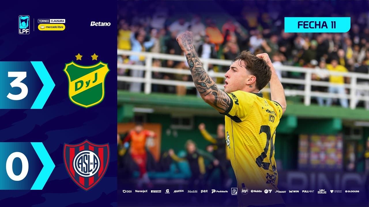 DEFENSA Y JUSTICIA 3 - 0 SAN LORENZO | Resumen del partido | #TorneoMercadoLibre Clausura 2026 🏆 thumbnail