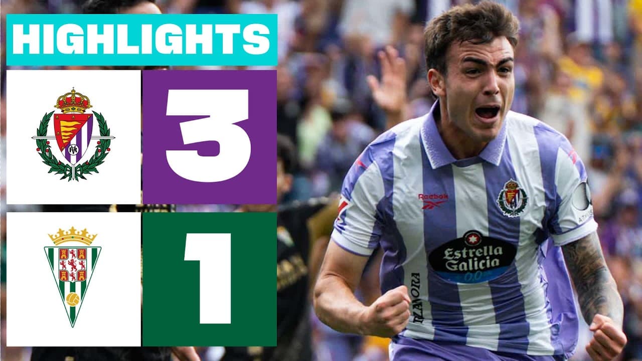 REAL VALLADOLID 3 - 1 CÓRDOBA CF | RESUMEN LALIGA HYPERMOTION thumbnail
