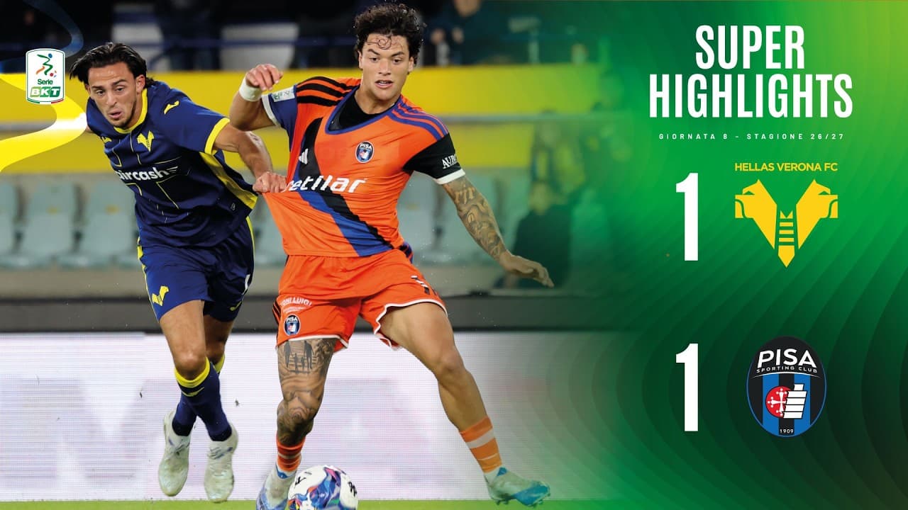 Hellas Verona - Pisa 1-1 | SUPER HIGHLIGHTS thumbnail