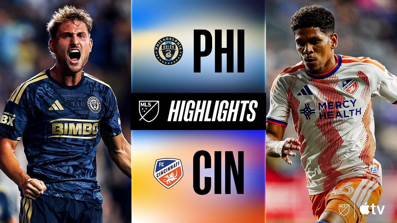 Philadelphia Union vs. FC Cincinnati | Full Match Highlights | Damiani HATTY! thumbnail