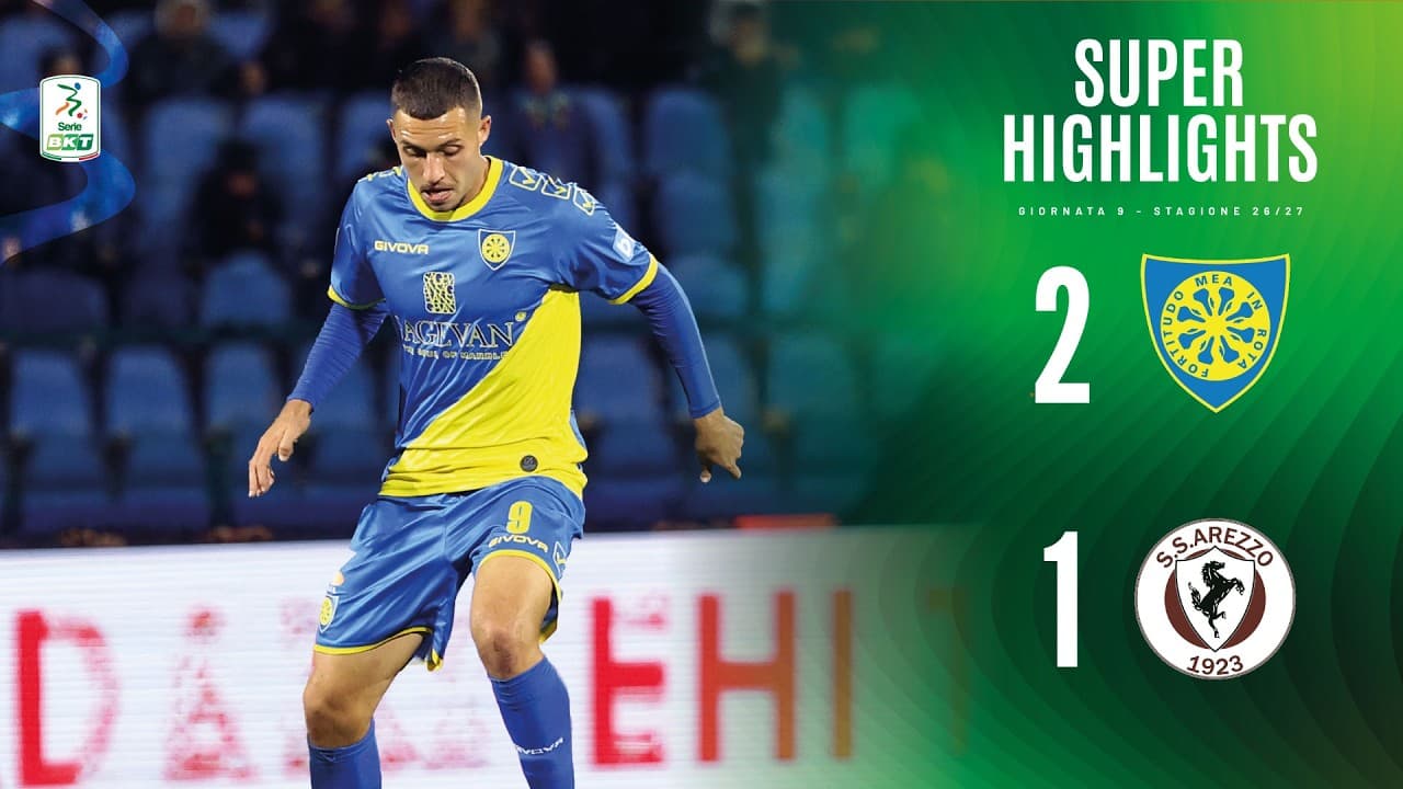 Carrarese-Arezzo 2-1 | SUPER HIGHLIGHTS | Serie BKT thumbnail