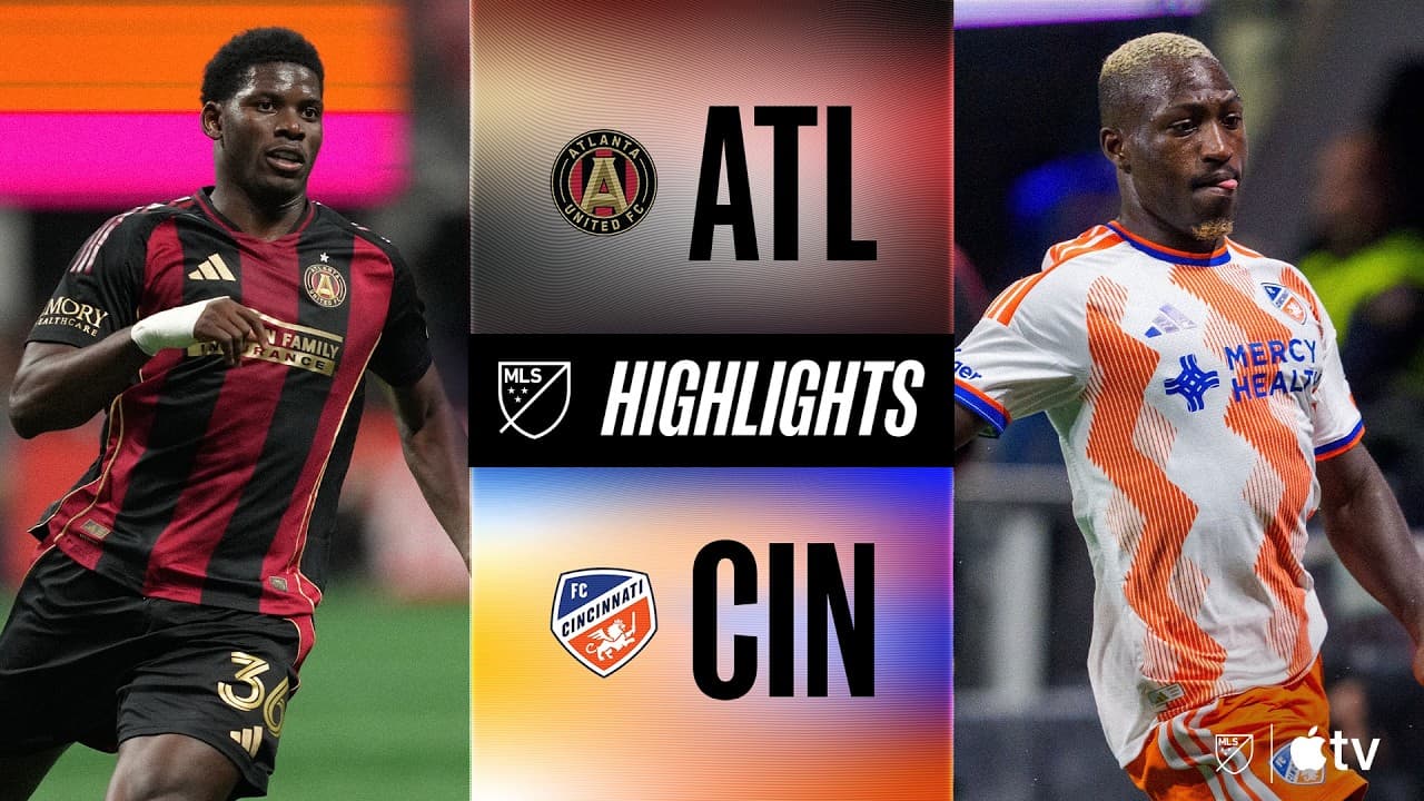 Atlanta United vs. FC Cincinnati | Full Match Highlights | Kevin Denkey Brace! thumbnail