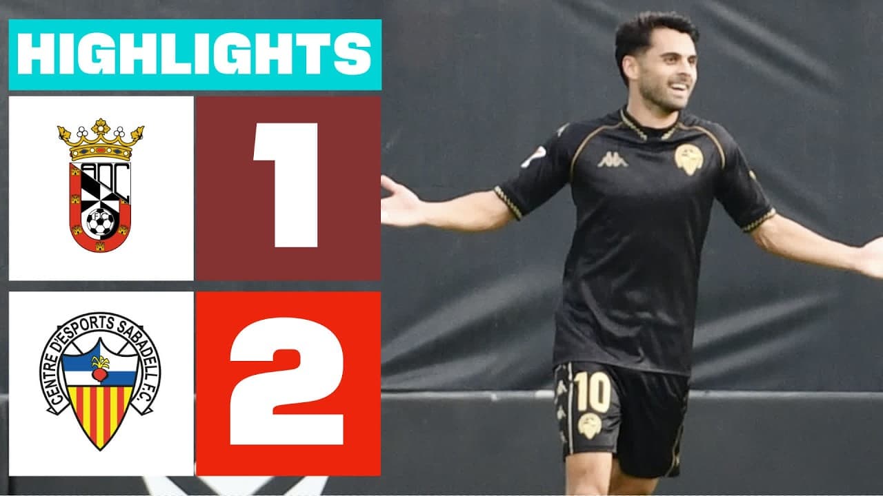 AD CEUTA FC 1 - 2 CE SABADELL | RESUMEN LALIGA HYPERMOTION thumbnail