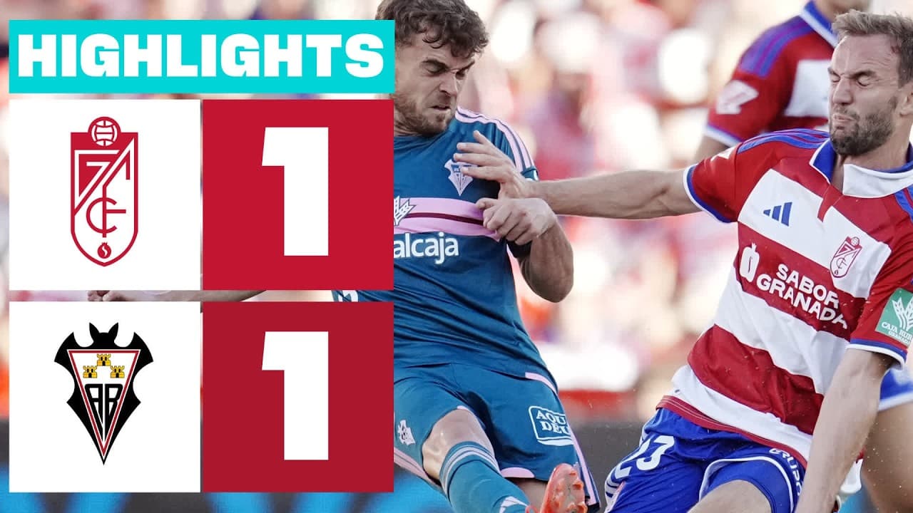 GRANADA CF 1 - 1 ALBACETE BP | RESUMEN LALIGA HYPERMOTION thumbnail