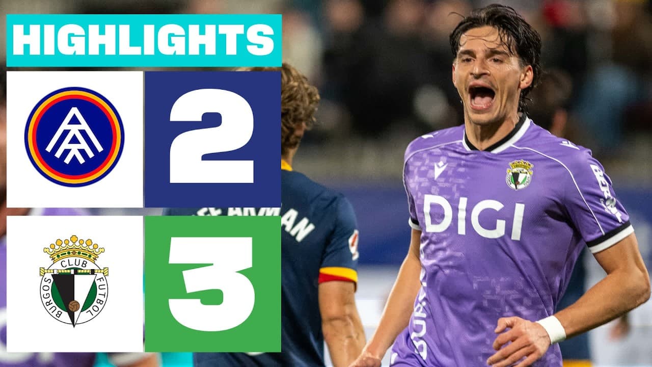 FC ANDORRA 2 - 3 BURGOS CF | RESUMEN LALIGA HYPERMOTION thumbnail