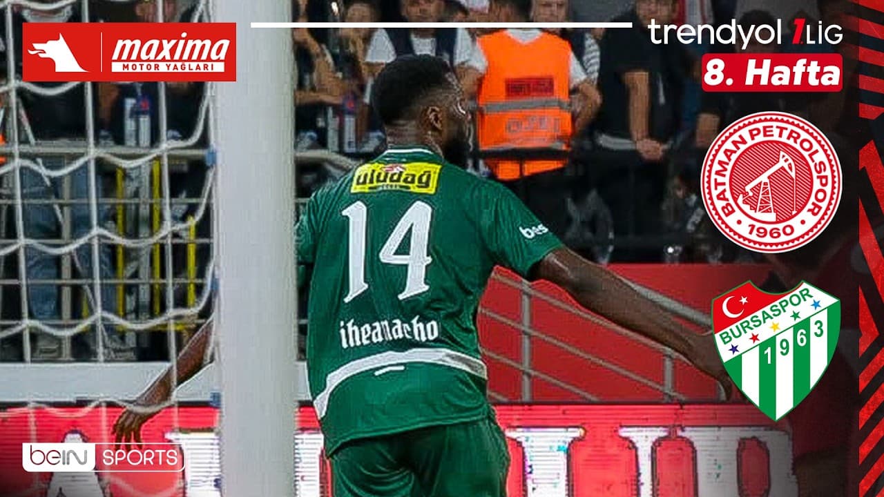 Batman Petrolspor - Bursaspor | 8. Hafta Maç ÖZETİ | Trendyol 1. Lig - 2026/27 thumbnail