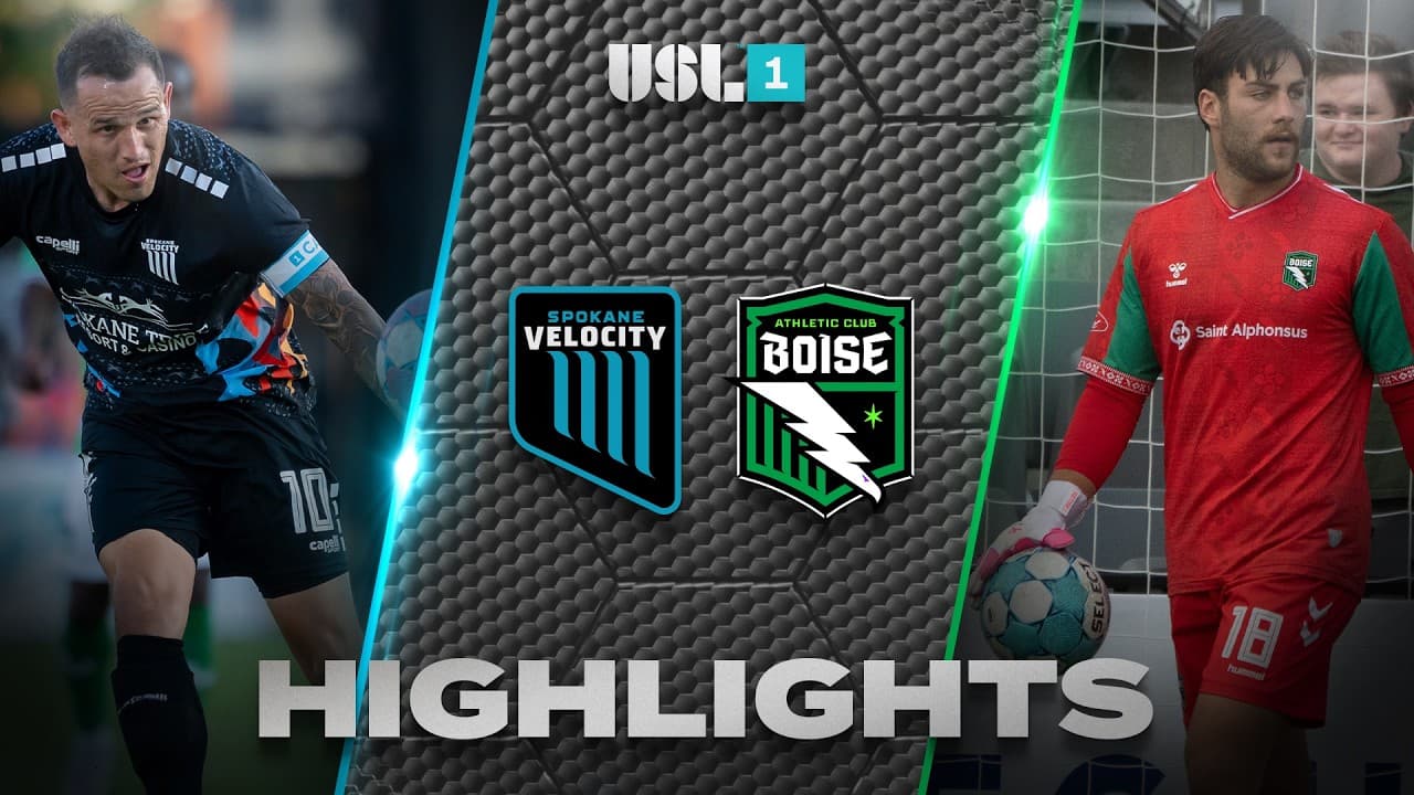 09.20.2026 | Spokane Velocity FC vs. Athletic Club Boise - USL League One Game Highlights thumbnail