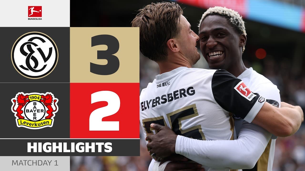 SHOCK In Game One! | SV ELVERSBERG - BAYER 04 LEVERKUSEN | Highlights | Matchday 1 – Bundesliga thumbnail