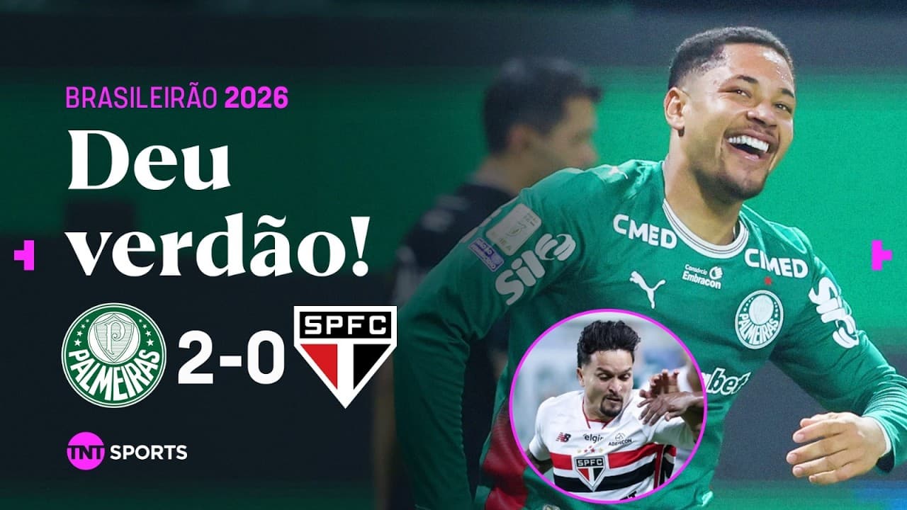 EXPULSÃO, GOL DO TIGRINHO E VERDÃO NA LIDERANÇA! PALMEIRAS 2 X 0 SÃO PAULO thumbnail