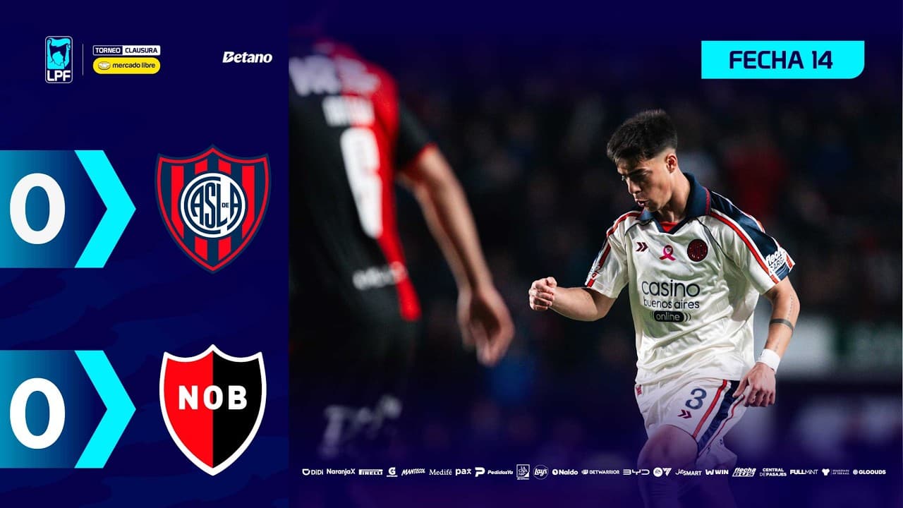 SAN LORENZO 0 - 0 NEWELL'S | Resumen del partido | #TorneoMercadoLibre Clausura 2026 🏆 thumbnail