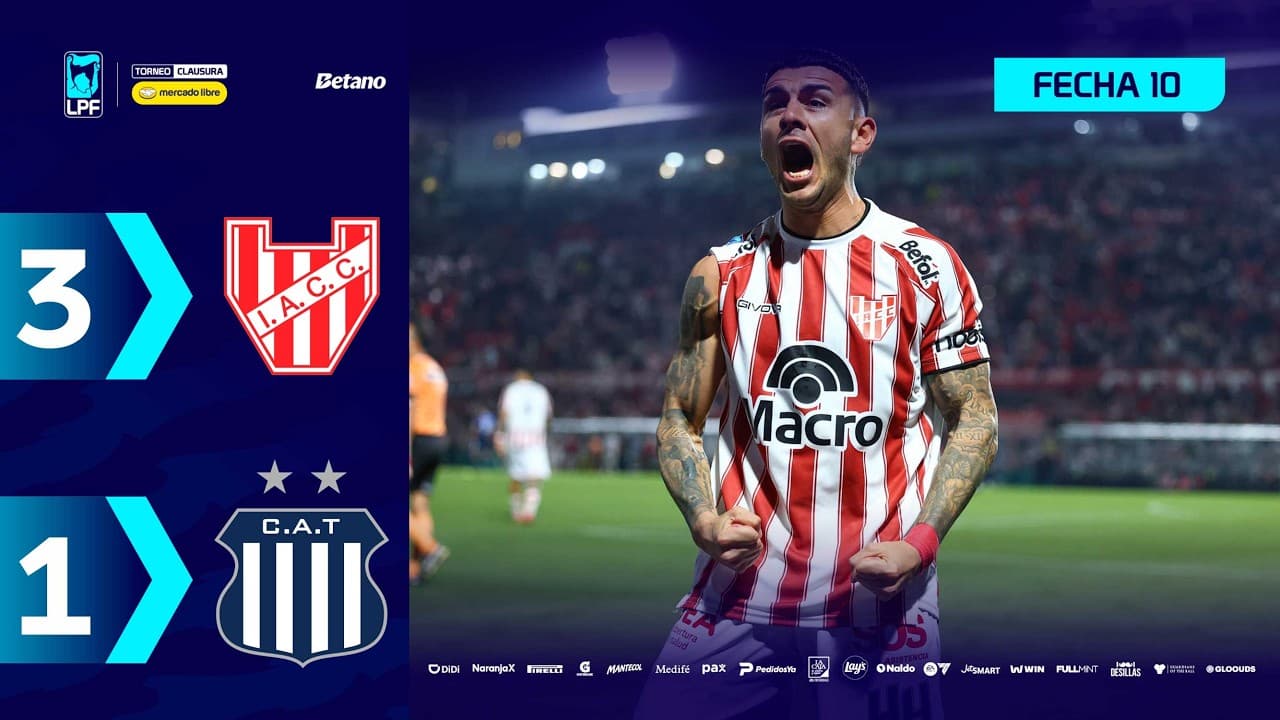 INSTITUTO 3 - 1 TALLERES | Resumen del partido | #TorneoMercadoLibre Clausura 2026 🏆 thumbnail
