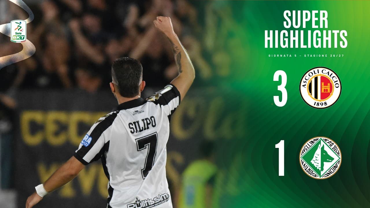 Ascoli - Avellino 3-1 | SUPER HIGHLIGHTS thumbnail
