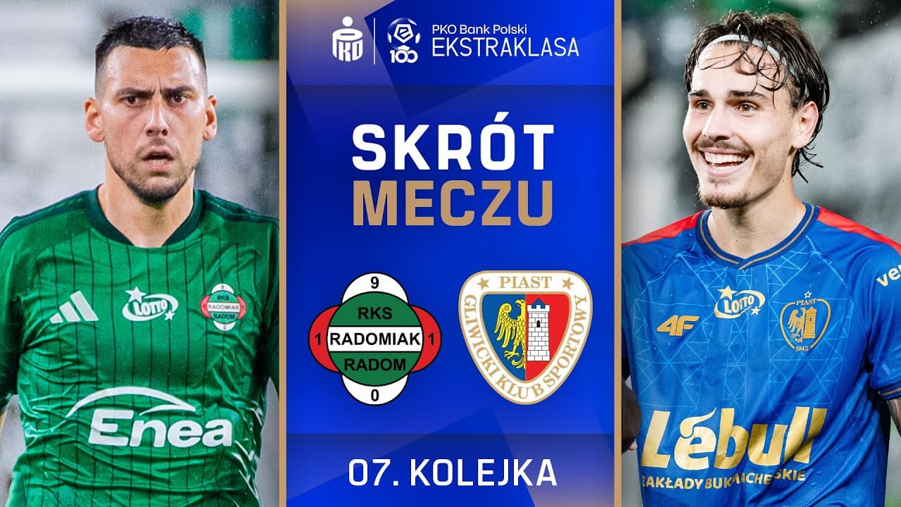 Radomiak Radom - Piast Gliwice | SKRÓT | Czy ktoś powstrzyma tę maszynę?! | Ekstraklasa 2026/27 thumbnail