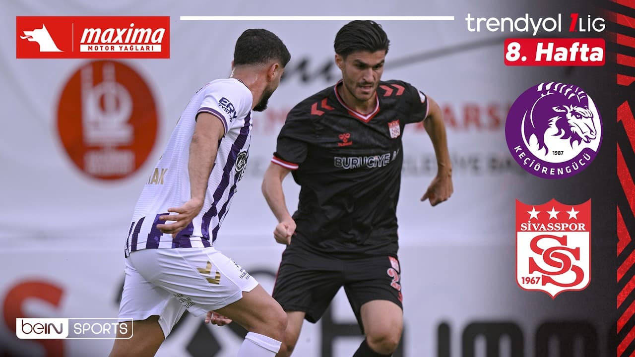Keçiörengücü - Sivasspor | 8. Hafta Maç ÖZETİ | Trendyol 1. Lig - 2026/27 thumbnail