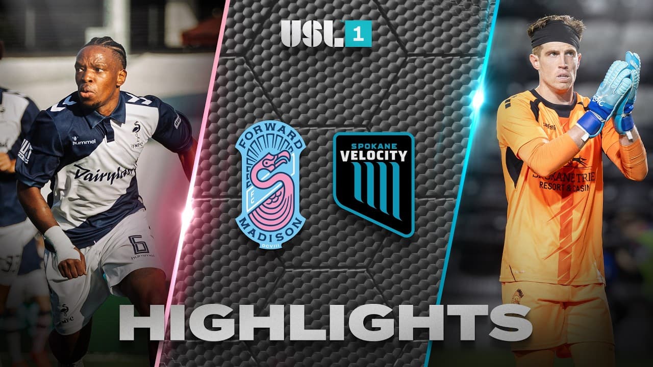 9.26.2026 | Forward Madison FC vs. Spokane Velocity FC - USL League One Game Highlights thumbnail