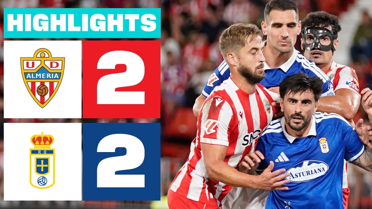 UD ALMERÍA 2 - 2 REAL OVIEDO | RESUMEN LALIGA HYPERMOTION thumbnail