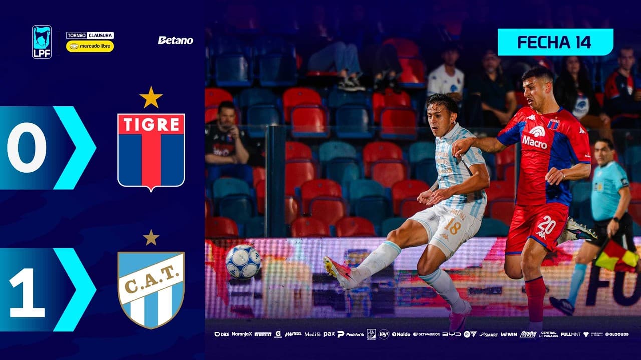TIGRE 0 - 1 ATLÉTICO TUCUMÁN | Resumen del partido | #TorneoMercadoLibre Clausura 2026 🏆 thumbnail