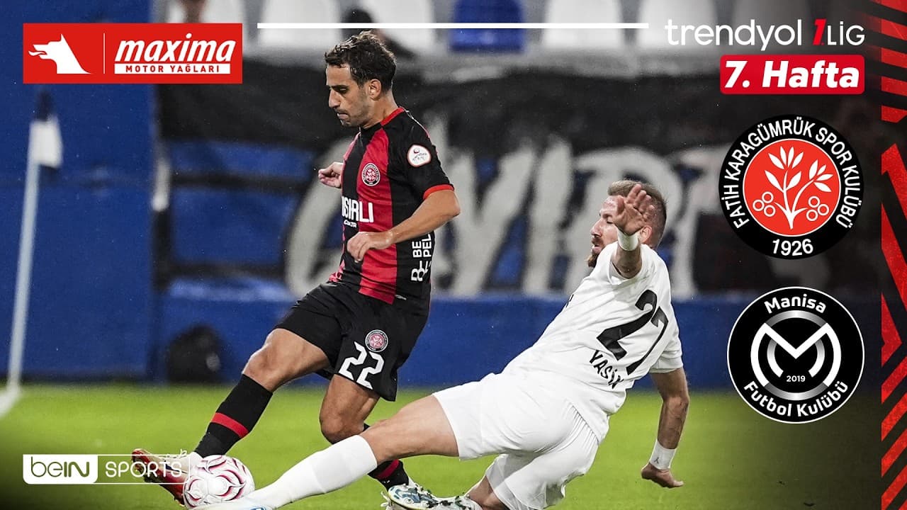Fatih Karagümrük - Manisa FK | 7. Hafta Maç ÖZETİ | Trendyol 1. Lig - 2026/27 thumbnail