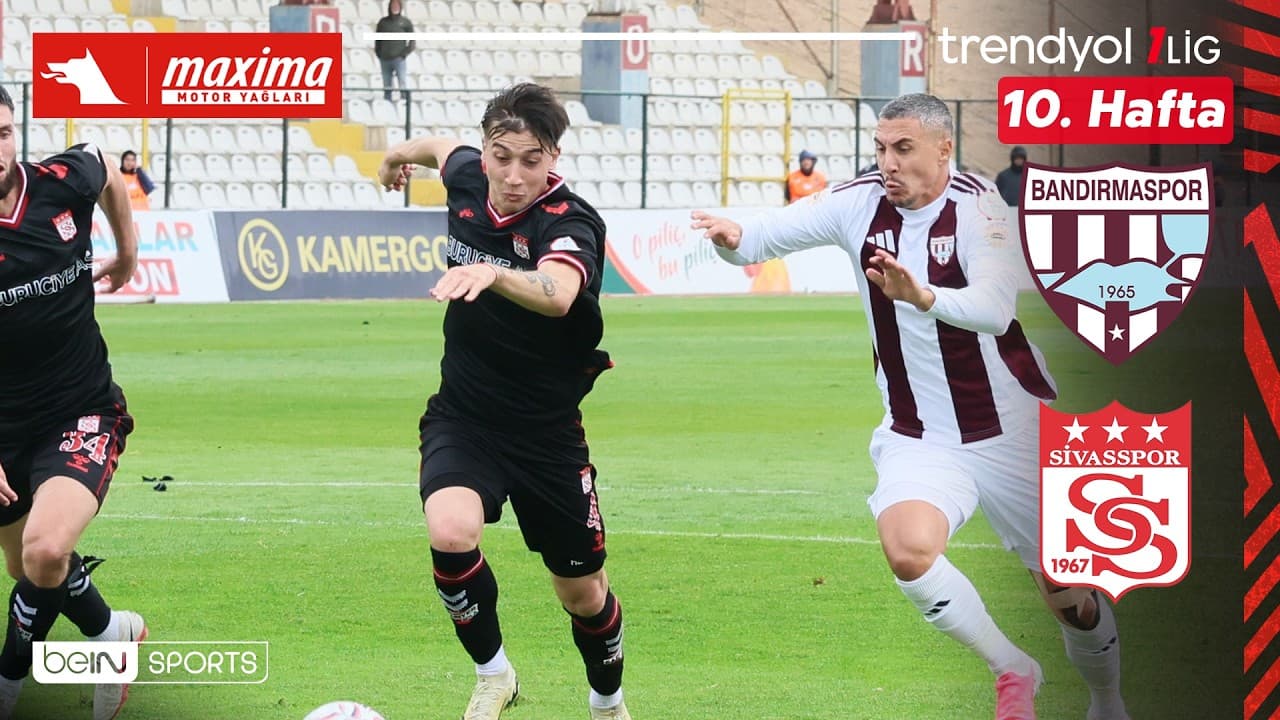 Bandırmaspor - Sivasspor | 10. Hafta Maç ÖZETİ | Trendyol 1. Lig - 2026/27 thumbnail
