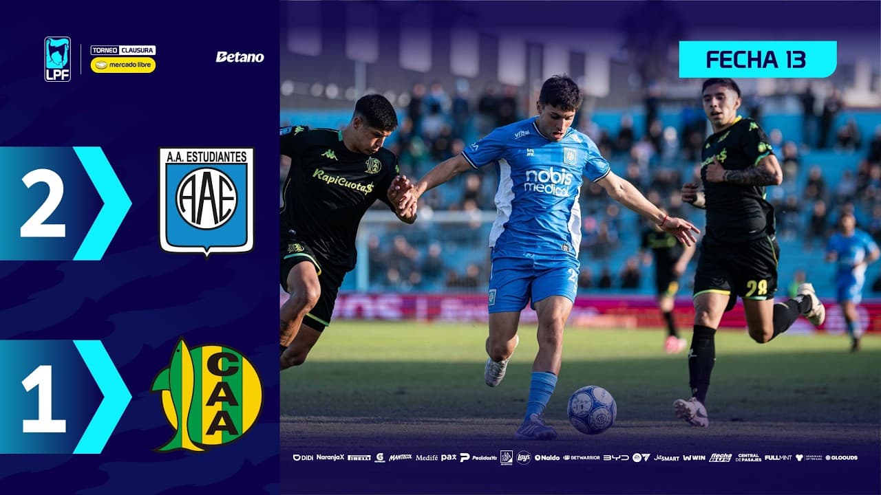 ESTUDIANTES DE RÍO CUARTO 2 - 1 ALDOSIVI | Resumen del partido | #TorneoMercadoLibre Clausura 2026 🏆 thumbnail