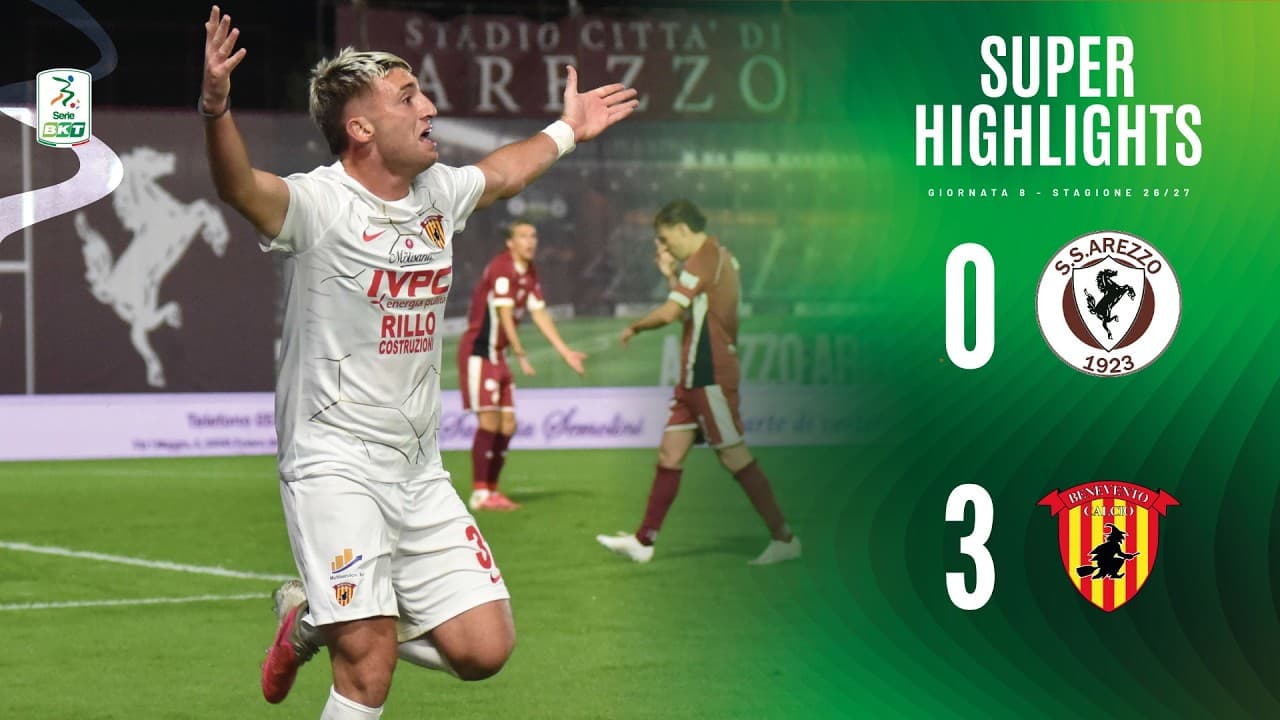 Arezzo - Benevento 0-2 | SUPER HIGHLIGHTS thumbnail