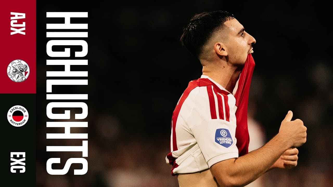 Highlights Ajax - Excelsior | VriendenLoterij Eredivisie thumbnail