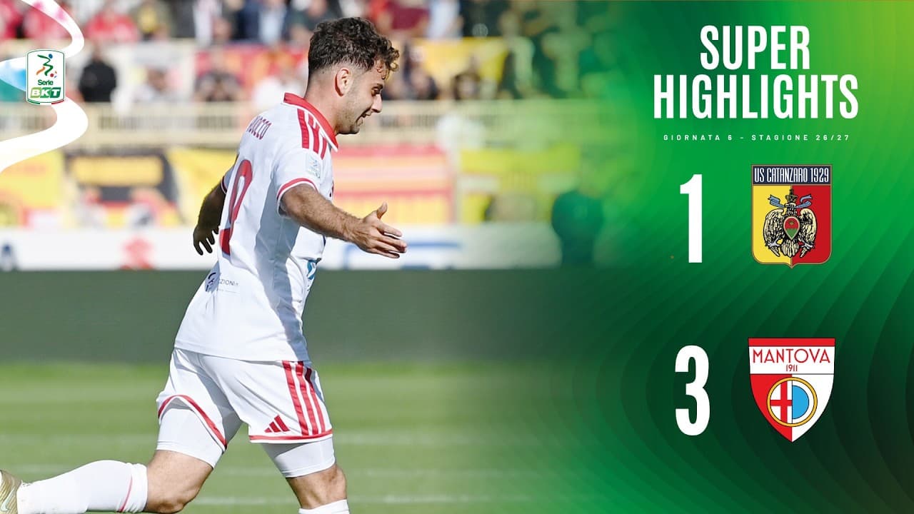 Catanzaro-Mantova 1-3 | SUPER HIGHLIGHTS | Serie BKT thumbnail