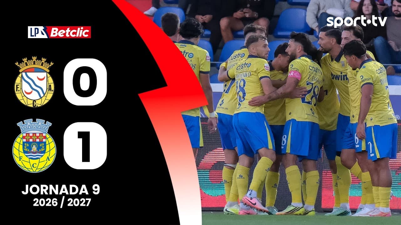 Resumo: Alverca 0-1 Arouca - Liga Portugal Betclic | sport tv thumbnail