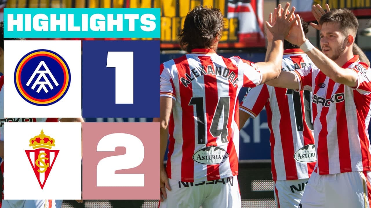 FC ANDORRA 1 - 2 REAL SPORTING | RESUMEN LALIGA HYPERMOTION thumbnail