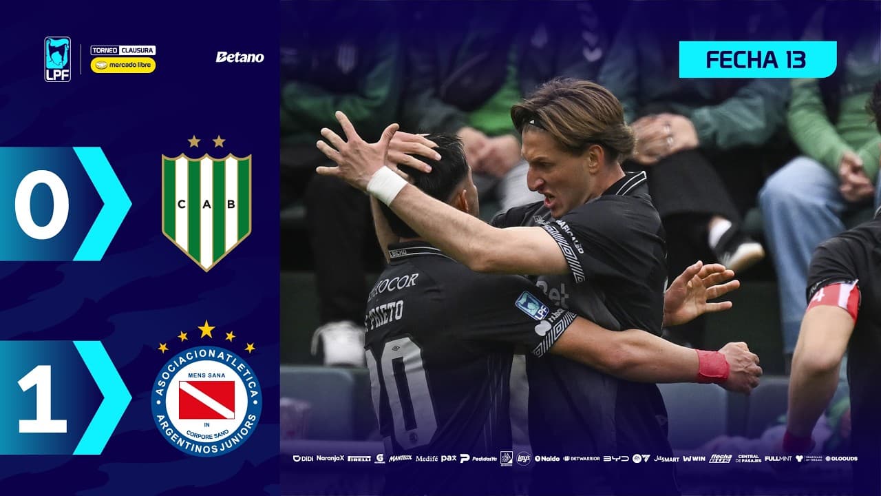 BANFIELD 0 - 1 ARGENTINOS | Resumen del partido | #TorneoMercadoLibre Clausura 2026 🏆 thumbnail