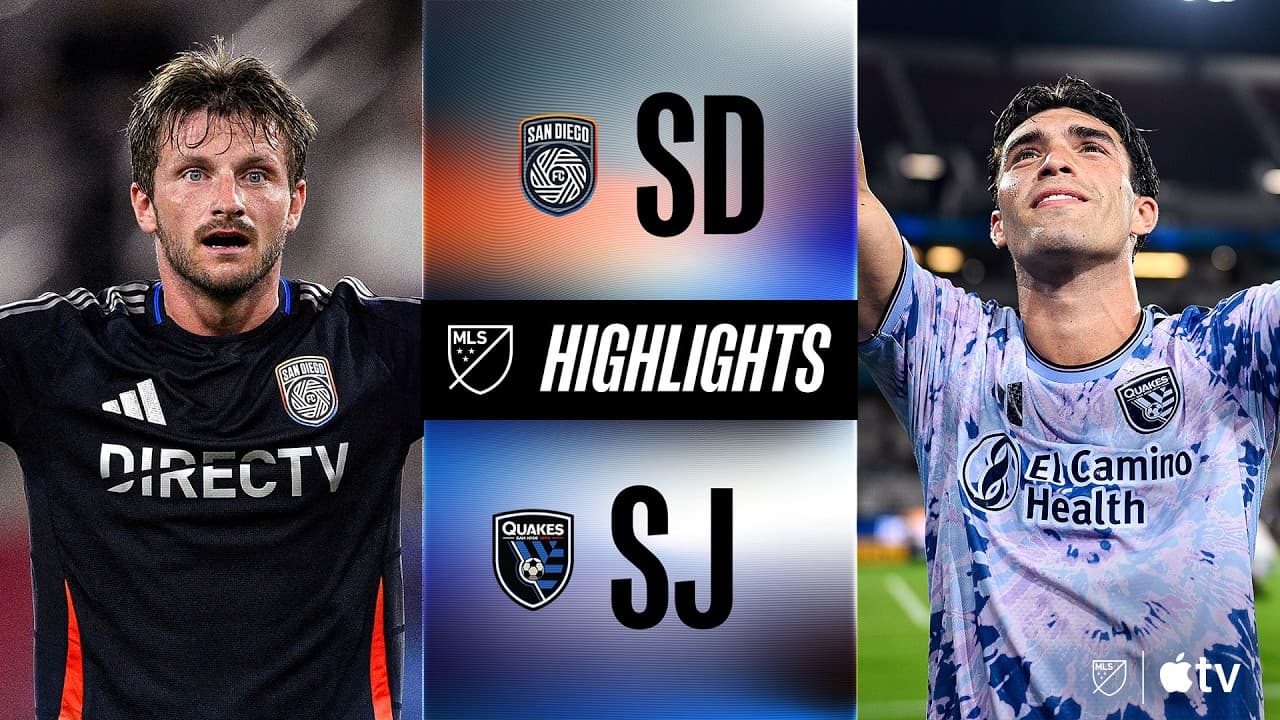 San Diego FC vs. San Jose Earthquakes | Full Match Highlights | HIGH-SCORING El Camino Rivalry Match thumbnail