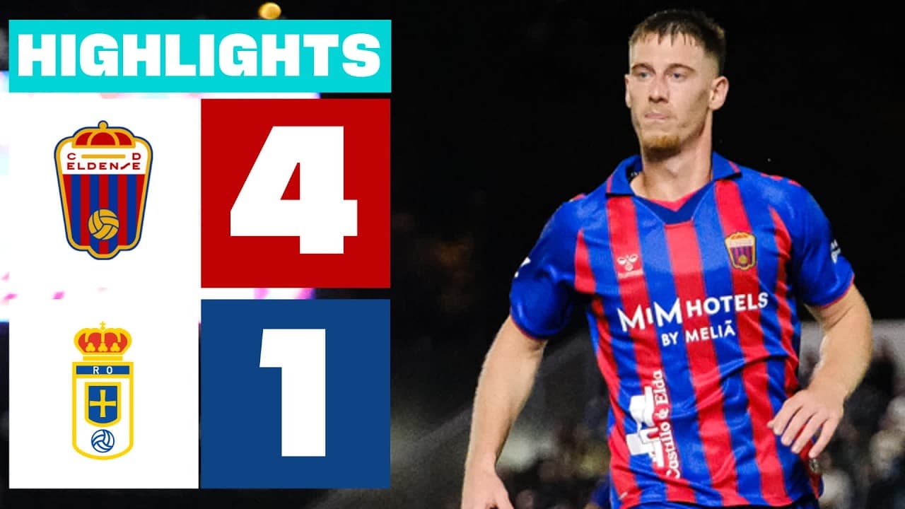 CD ELDENSE 4 - 1 REAL OVIEDO | RESUMEN LALIGA HYPERMOTION thumbnail